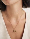 Gold Hexagon Pendant Necklace