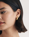 Gold Chunky Half Hoop Earrings