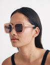 Pink Square Maia Sunglasses