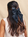 Black Cotton Hair Bow