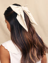 Stone Cotton Hair Bow