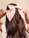 Pink Cotton Hair Bow