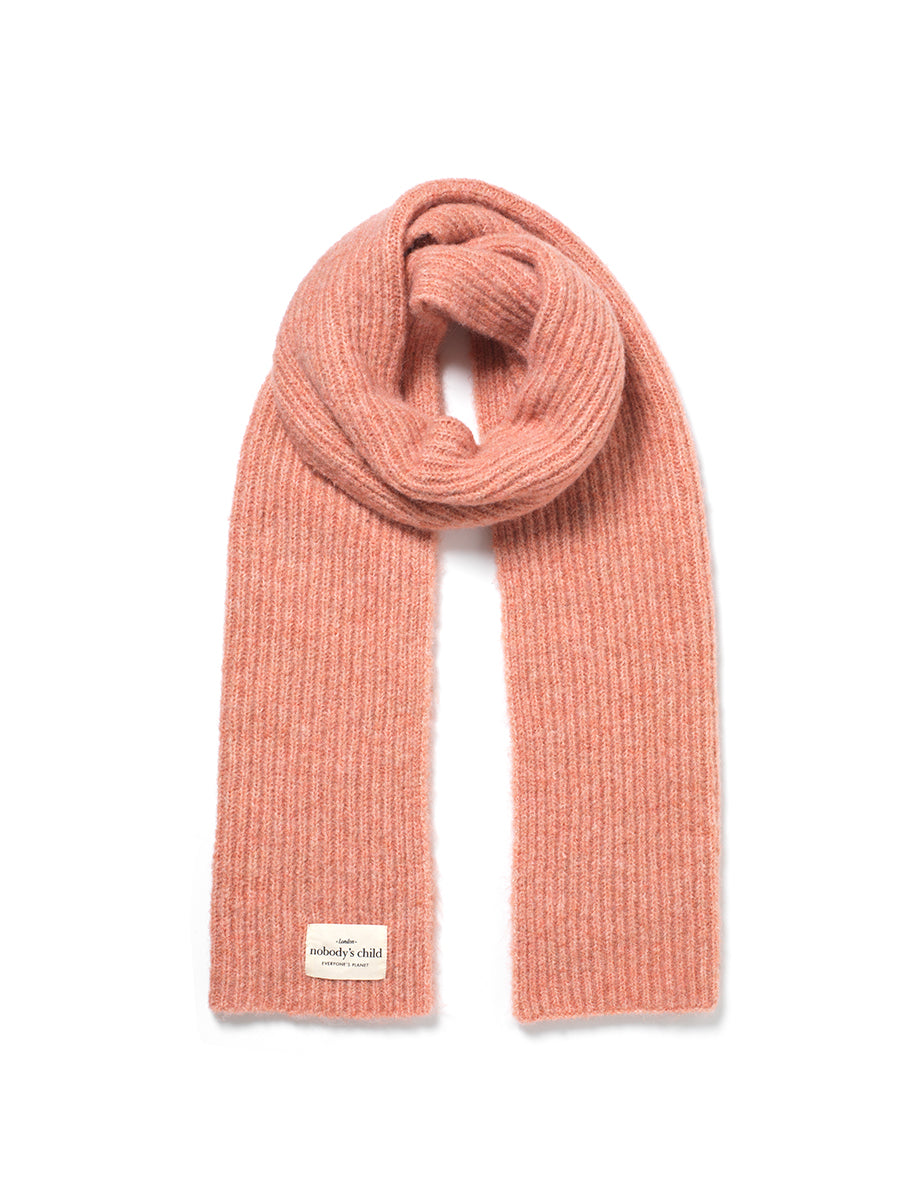 Pink Knitted Scarf