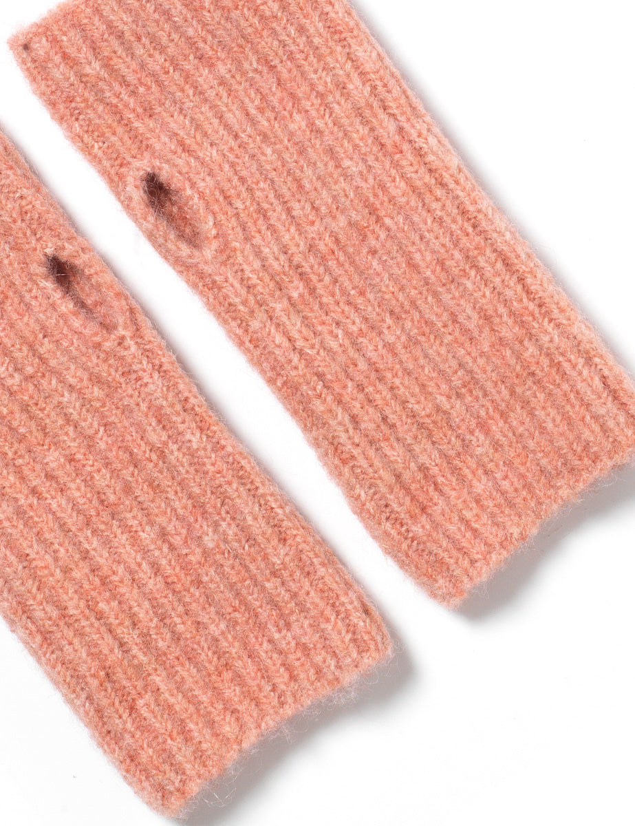 Pink Knitted Wrist Warmers