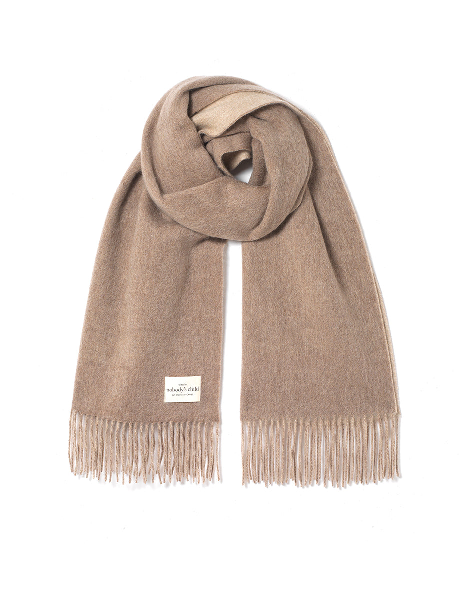 Beige Wool Scarf