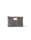 Black Check Make Up Pouch