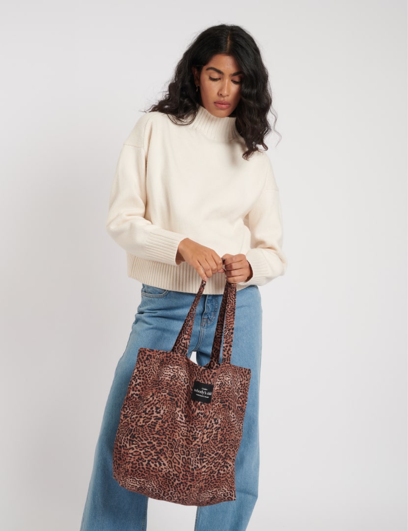 Leopard Print Tote Bag