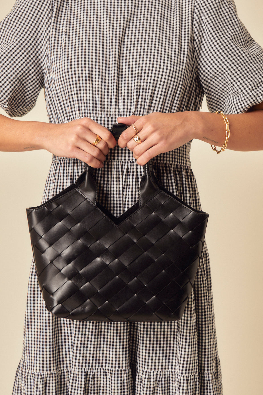 Secondary image ofBlack Aleo Cabas Mini Bag