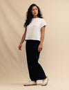 Black Montana Column Maxi Skirt