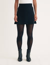 Black Knitted Mini Skirt