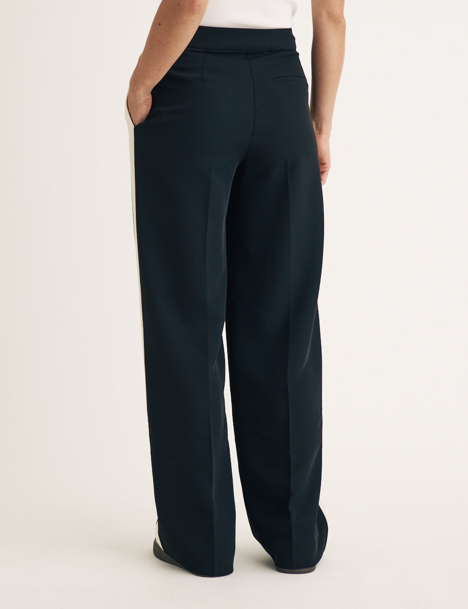 Black Side Stripe Trousers