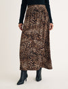 Leopard Print Maxi Skirt