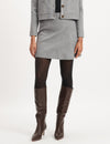 Grey Knitted Mini Skirt