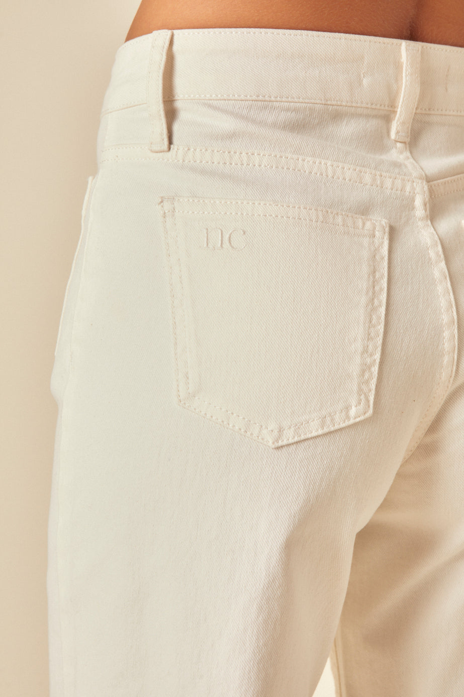 White Cropped Wide Leg Jeans
