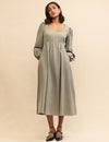 Sage Green Evangeline Midi Dress