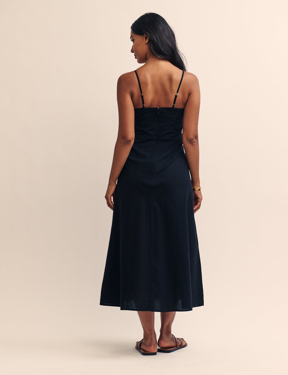 Black Pippin Midi Dress