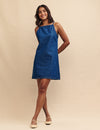 Dark Blue Denim Pepper Mini Dress