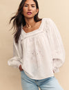 White Broderie Anglaise Juniper Blouse