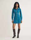 Denim Long Sleeve Sinclair Mini Shirt Dress