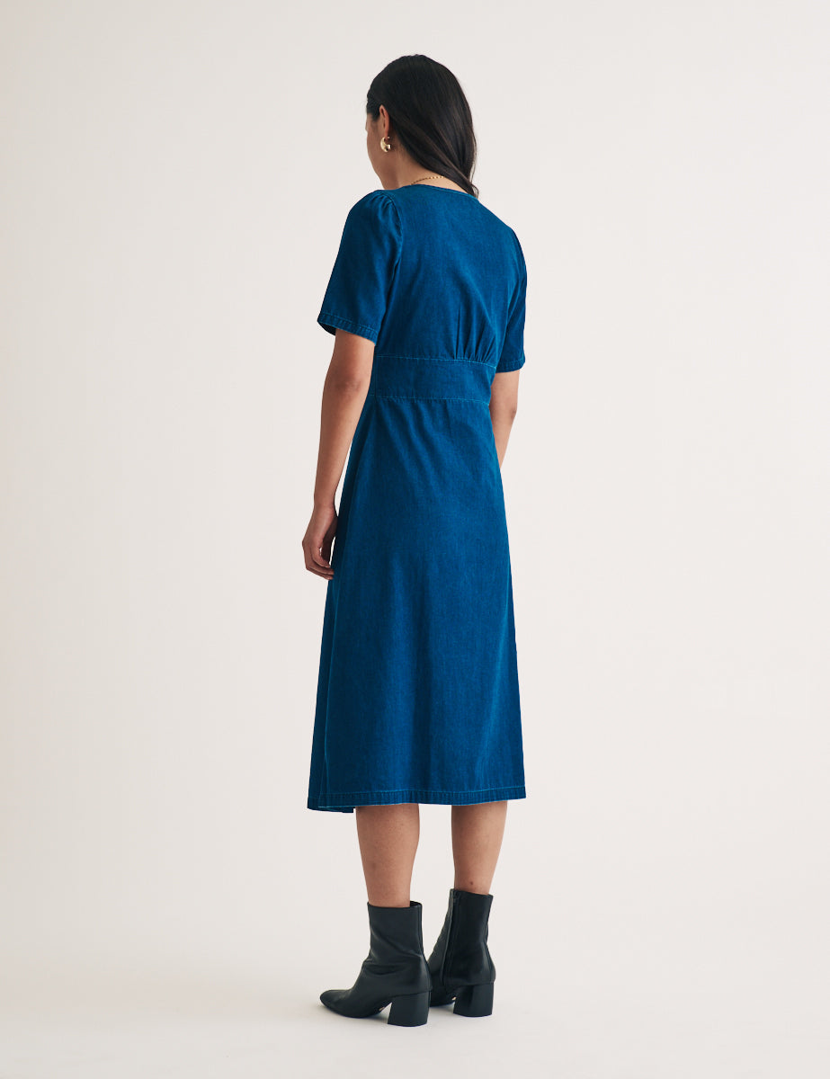 Dark Denim Alexa Midi Dress