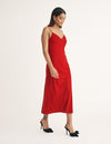 Red Velvet Trixie Midi Dress