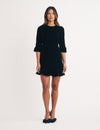 Black Velvet Fleur Mini Dress