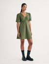 Green Gingham Liza Mini Dress