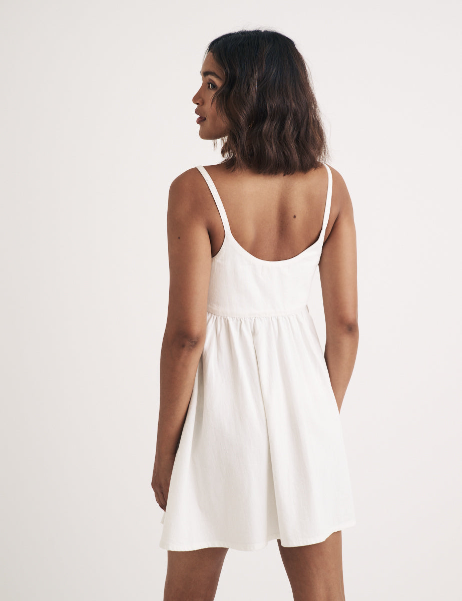 White Denim Dolly Mini Dress