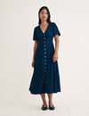 Dark Denim Ellen Midi Tea Dress