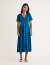 Mid Wash Denim Ellen Midi Dress