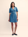 Mid Wash Denim Alexa Mini Dress