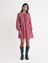 Pink Gingham Peter Pan Collar Blaze Mini Dress