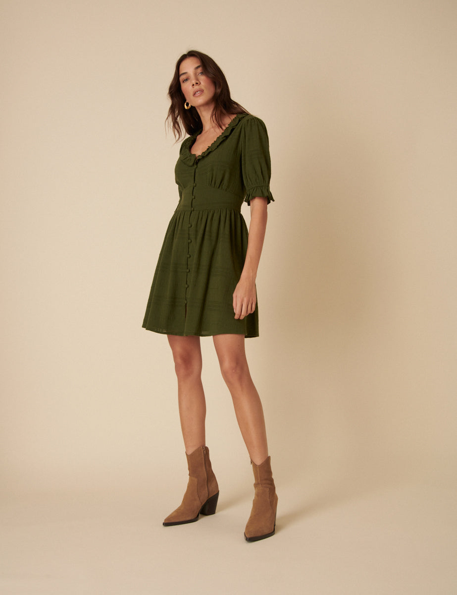 Khaki Flossie Mini Dress