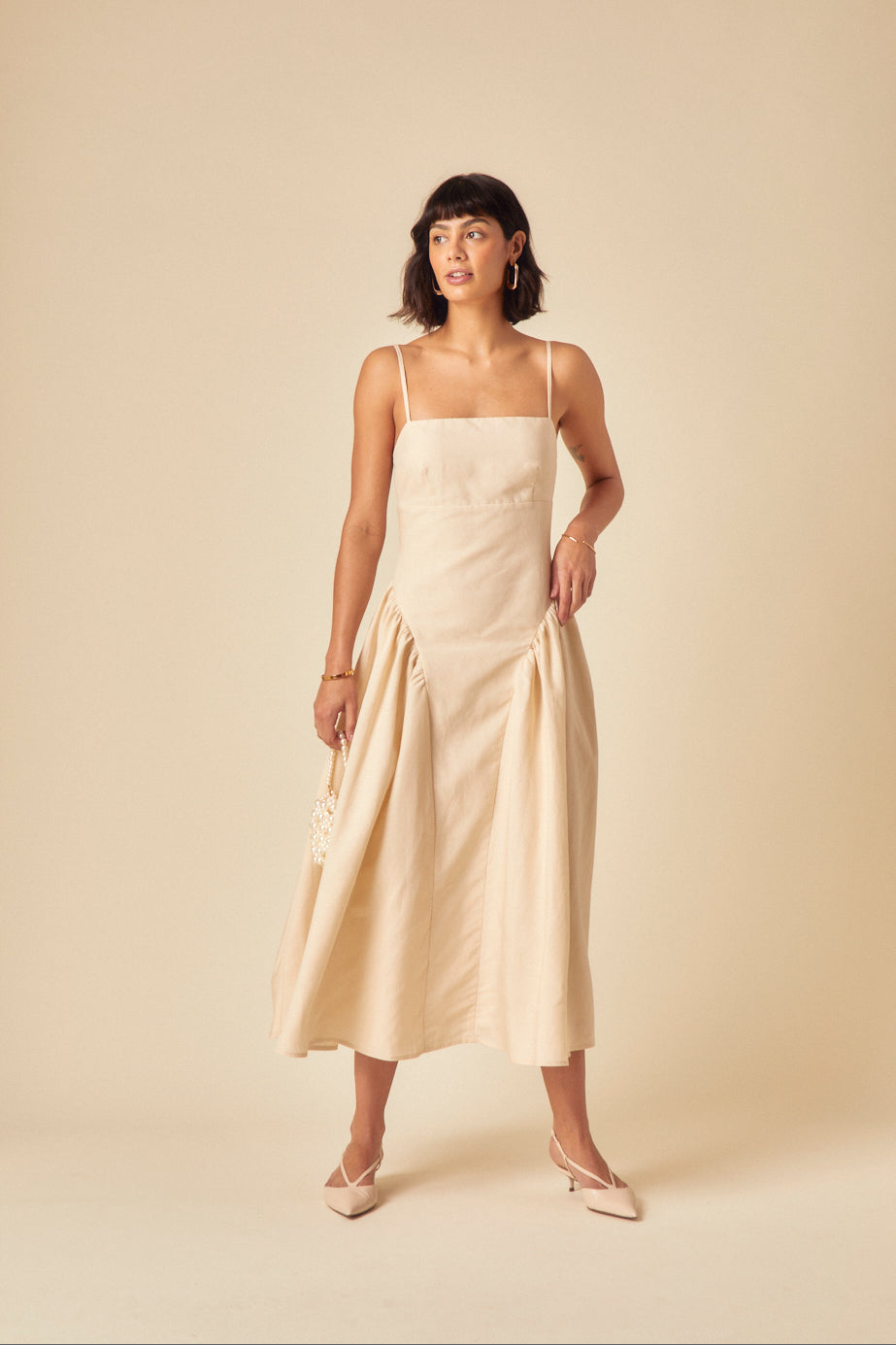 Stone Dropwaist Lupin Midi Dress
