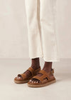 Alohas Lorelei Tan Leather Sandals