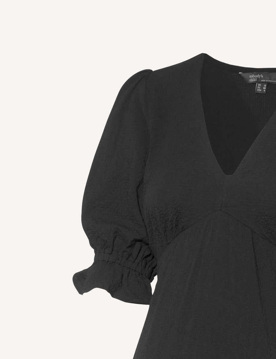 Maternity Black Delilah Midi Dress