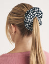 Black Gingham Scrunchie