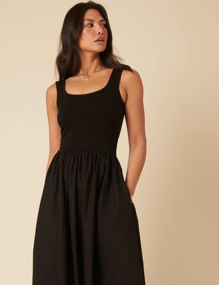 Black Colorado Midi Dress