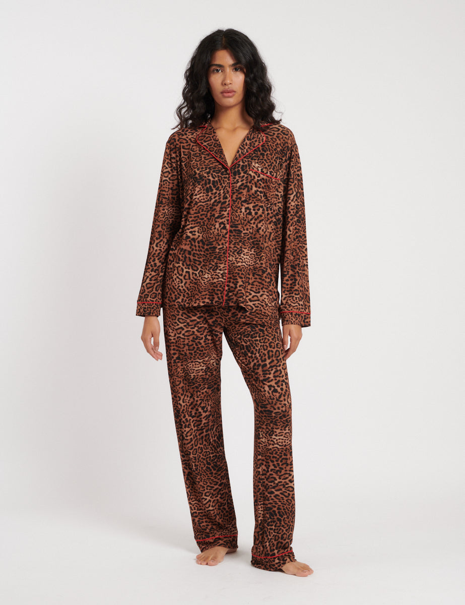 Leopard Print Pyjama Set