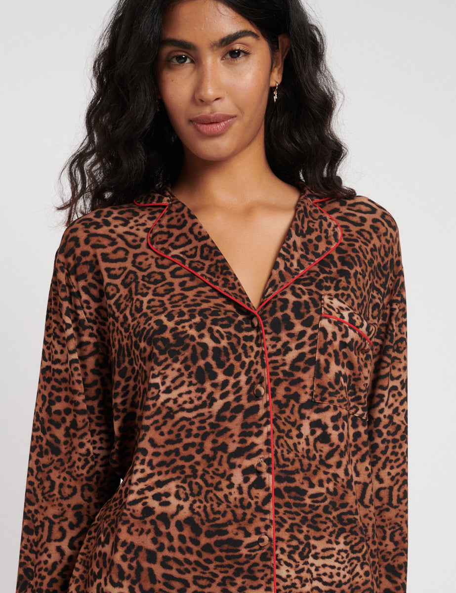 Leopard Print Pyjama Set