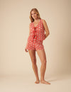 Red Broderie Anglaise Waistcoat