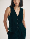 Green Velvet Waistcoat