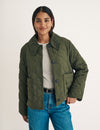 Olive Green Quilted Jacket