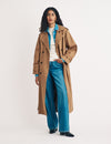 Light Brown Double Breasted Trench Coat