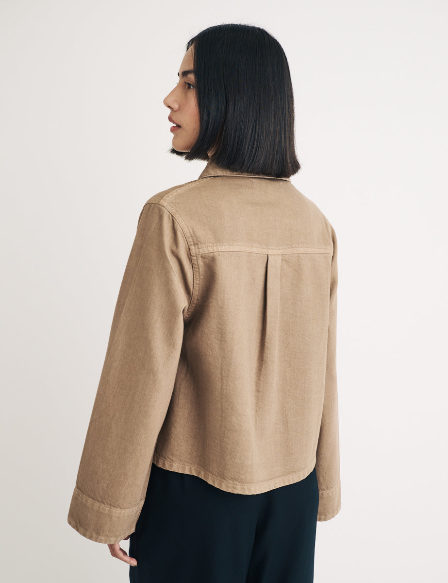 Beige Battersea Shirt Jacket