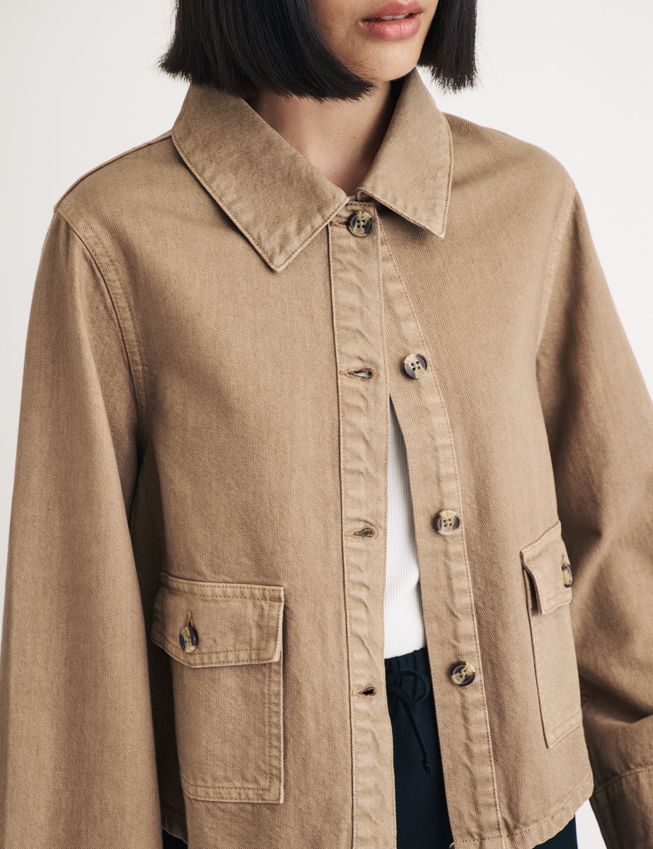 Beige Battersea Shirt Jacket