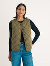 Khaki Quilted Puffer Gilet