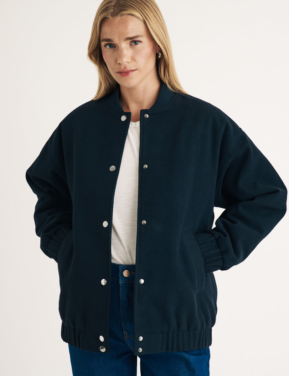 Navy Bomber Jacket