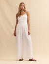 White Broderie Anglaise Tricia Jumpsuit