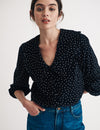 Black Cord Polka Dot Emmie Blouse